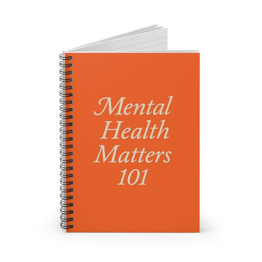Mental Health Matters Spiral Notebook | Motivational Journal, Back to School Supplies, Self-Care Essentials, Gift for Students
