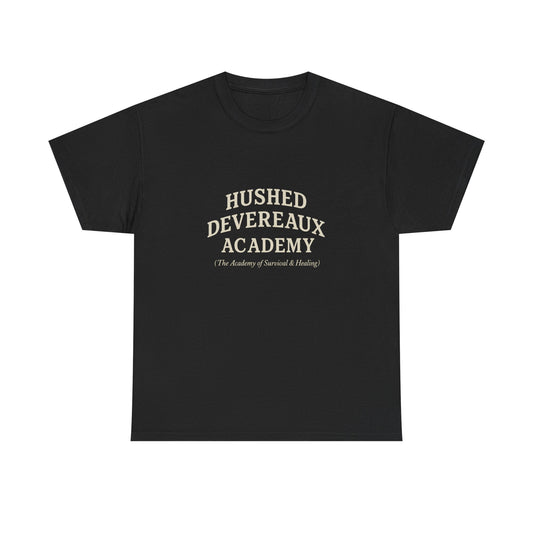 Hushed Devereaux Academy Tee - Unisex Heavy Cotton