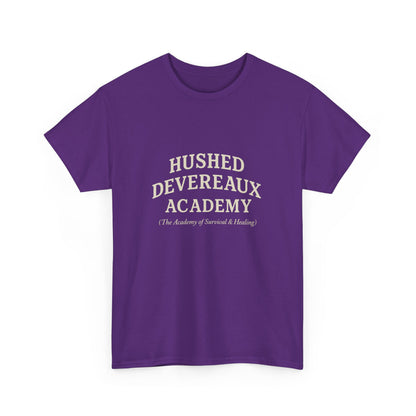 Hushed Devereaux Academy Tee - Unisex Heavy Cotton