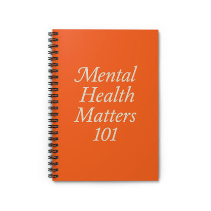 Mental Health Matters Spiral Notebook | Motivational Journal, Back to School Supplies, Self-Care Essentials, Gift for Students