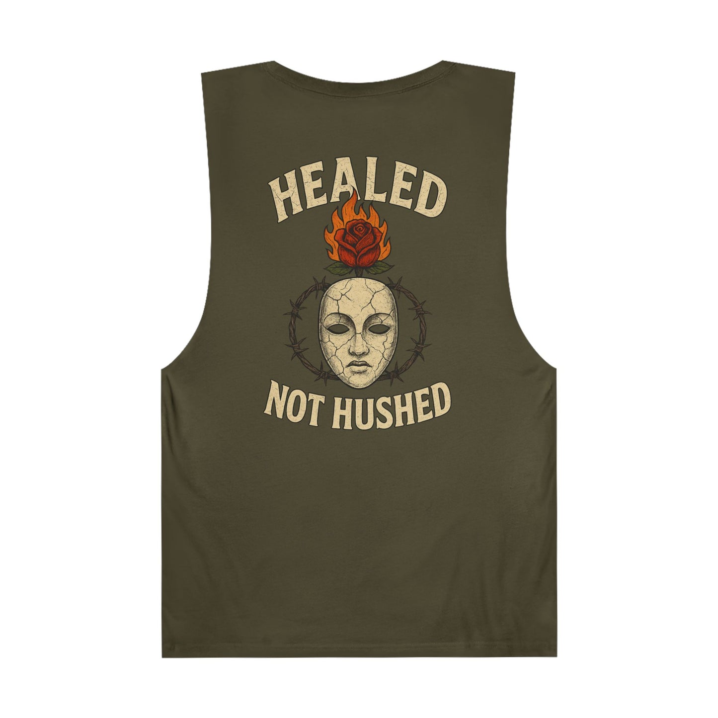 Healed Not Hushed Unisex Barnard Tank Top