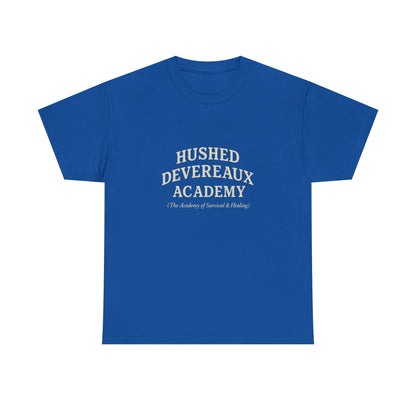 Hushed Devereaux Academy Tee - Unisex Heavy Cotton